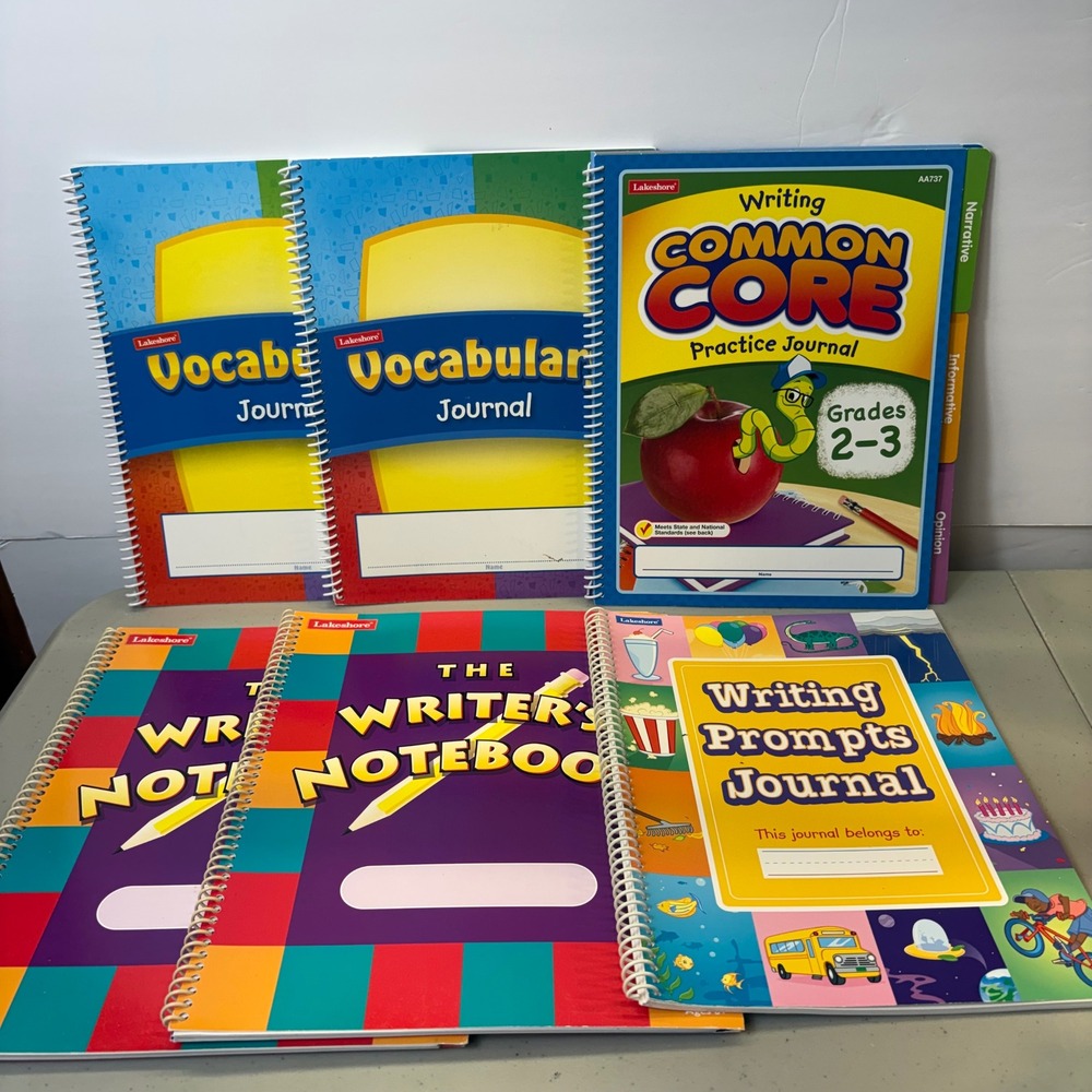 Lakeshore Learning Writing & Vocabulary Journal Set Grades 2-3 Common Core 6pc